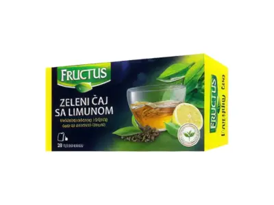 Fructus, zeleni čaj sa limunom, 30g Alideda Market dostava