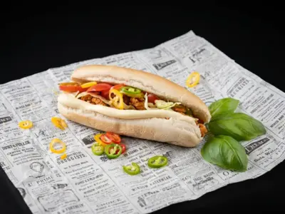 Hot chicken sandwich Klops delivery
