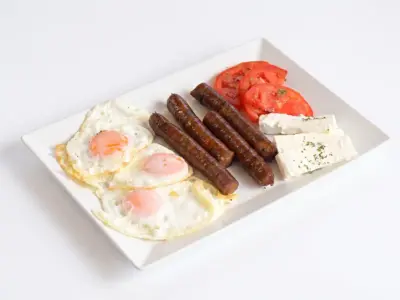 Eggs with sausage Gurmanska Priča delivery
