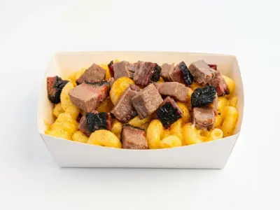 Mac and cheese and brisket Holy Smokes Novi Beograd delivery