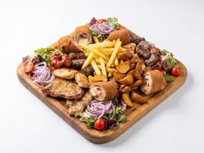 Mala plata mesa na dasci Restoran Sojenica dostava