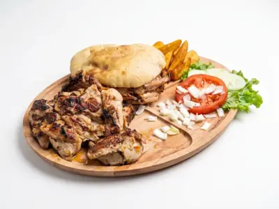 Chicken drumstick in a bun Gurmanska Priča delivery