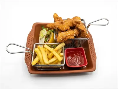 Chicken sticks in sesame Škembe Haus delivery