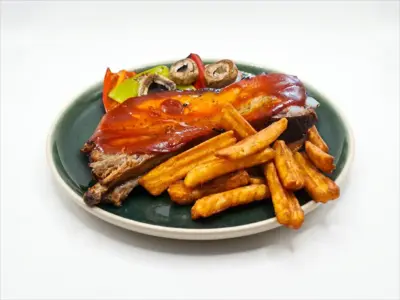Pork ribin BBQ sauce Tri Praseta delivery