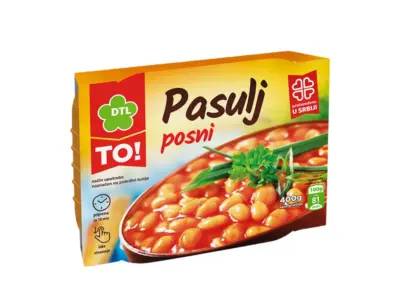 TO! posni pasulj, 400g Alideda Market dostava