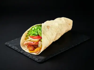 Tortilla chicken + fries Klops delivery