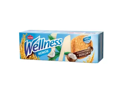 Wellnes, integralni keks sa kokosom, 125g Alideda Market dostava