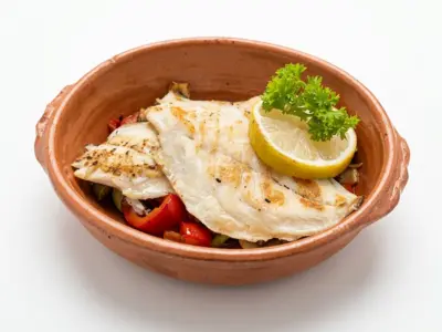 Sea bram fillet with vegetables La Fiamma delivery