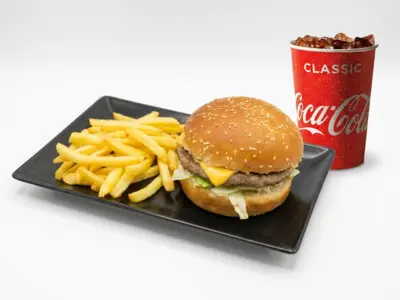 Combo 5 - Corner burger + draft Coca-Cola - Original 0.25L Corner Food delivery