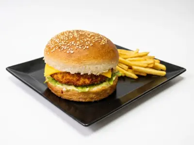 Fried chicken burger Corner Food delivery