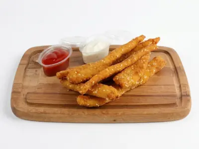 Crispy chicken sticks Jules Verne delivery