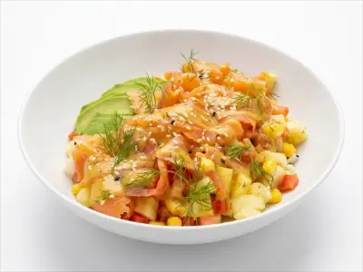 Salmon bowl Bianco Ruma dostava