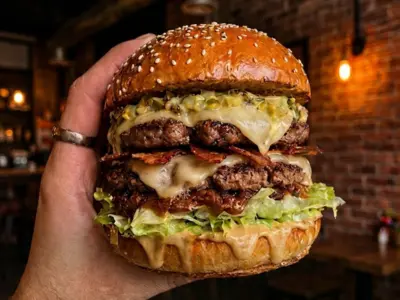 Bronx Golden Rush double smash burger Pashe dostava