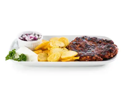 Gurmanska pljeskavica Bašta Fontana Restoran dostava