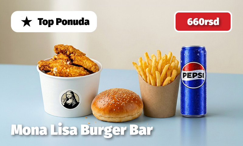 Mona Lisa Burger Bar Top Ponuda