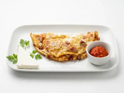 Omlet sa pečenicom i sirom Bašta Fontana Restoran dostava