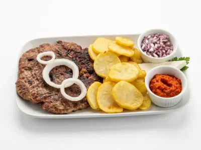 Pazarska pljeskavica Bašta Fontana Restoran dostava
