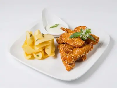 Chicken sticks fried in seeds Bonavia delivery