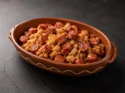 Baked beans with sausage Kajmak Novi Beograd delivery