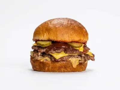 Retro double burger Bad Guys Burgers Novi Beograd dostava
