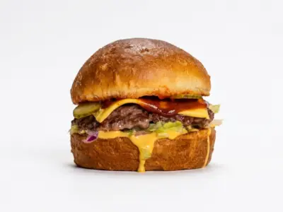Retro single burger Bad Guys Burgers Novi Beograd dostava