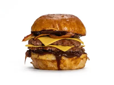 Smokehouse double burger Bad Guys Burgers Novi Beograd dostava