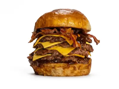 Smokehouse double-double burger Bad Guys Burgers Novi Beograd dostava