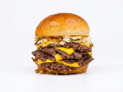 Spicy double-double burger Bad Guys Burgers Novi Beograd dostava