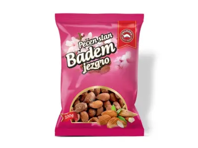 Badem, pečen, slan, 100g Promeks dostava