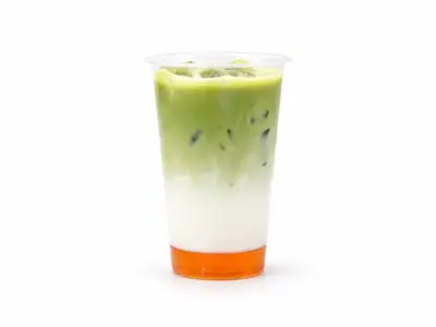 Caramel matcha latte Bubblin' Waffle Factory dostava