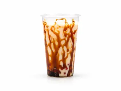 Brown sugar milk tea Bubblin' Waffle Factory dostava