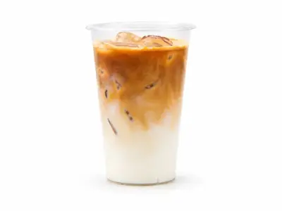 Iced caramel latte Bubblin' Waffle Factory dostava