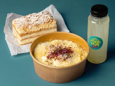 Turkey mlinci + krempita + lemonade Food Hub Chili delivery