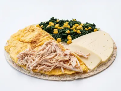 Chicken and spinach omelette JIT Klopa delivery