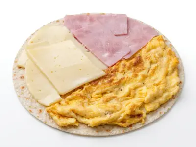 Ham omelette JIT Klopa delivery