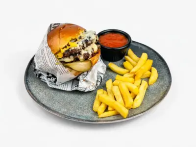 Spicy burger Rakijator Kuhinjica dostava