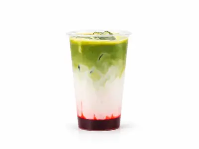 Strawberry matcha latte Bubblin' Waffle Factory dostava