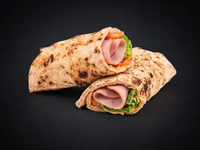 Tortilla ham Wanted Burger Ekonomska delivery