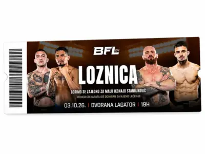 Ulaznica - Tribine Balkan Fighting League Loznica dostava