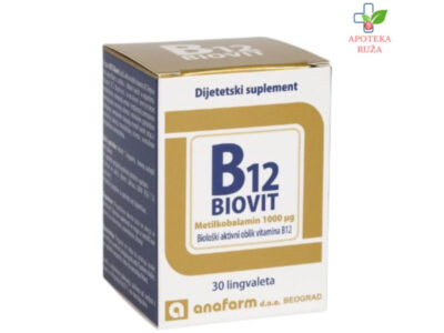 B12 Biovital Anafarm 30 lingvaleta Ruža Apoteka delivery
