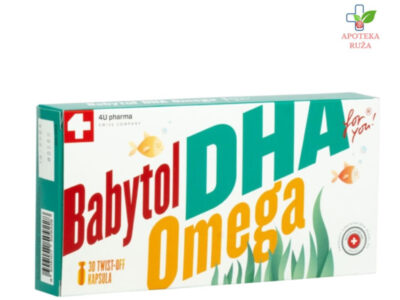 Babytol DHA Omega za pravilan razvoj mozga i vida 30 kapsula Ruža Apoteka delivery