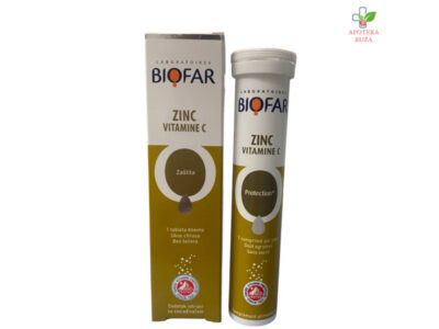 Biofar Cink i Vitamin C 20 šumećih tableta Ruža Apoteka delivery