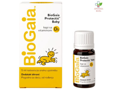 Biogaia probiotske kapi sa VITAMINOM D3 za bebe 5ml Ruža Apoteka delivery