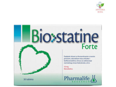 Biostatine Forte protiv holesterola 30 tableta Ruža Apoteka delivery