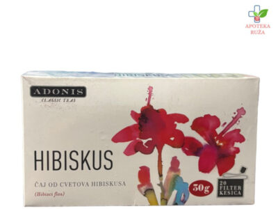 Čaj hibiskus 20 kesica Adonis Ruža Apoteka delivery