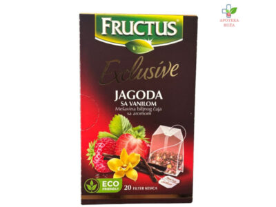 Čaj jagoda vanila 20 kesica Fructus Ruža Apoteka delivery