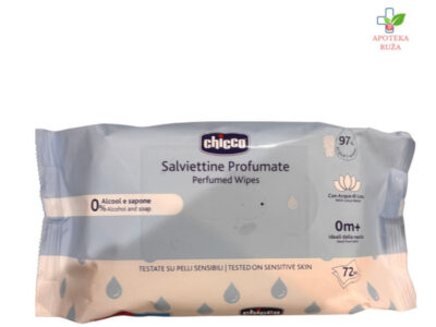 Chicco vlažne maramice 72 komada Ruža Apoteka delivery
