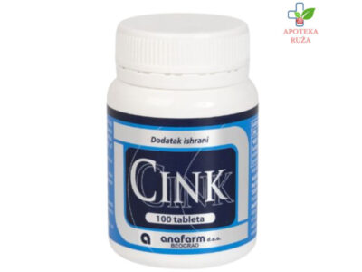 Cink (cink-glukonat tablete) 100x7mg Anafarm Ruža Apoteka delivery