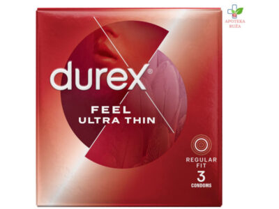 Durex Feel Ultra Thin prezervativi 3 komada Ruža Apoteka delivery