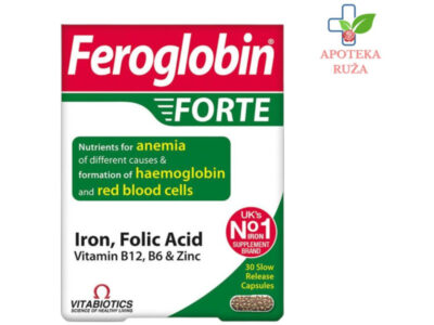 Feroglobin Forte gvožđe - 30 kapsula Ruža Apoteka delivery